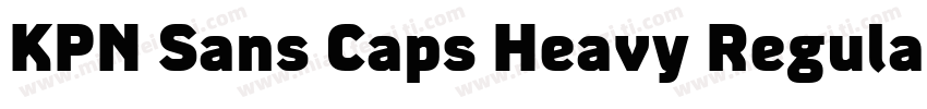 KPN Sans Caps Heavy Regular字体转换